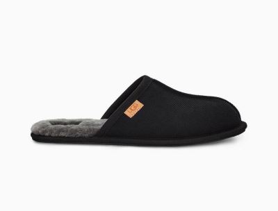UGG Scuff Corduroy Mens Slippers Black - AU 650MO